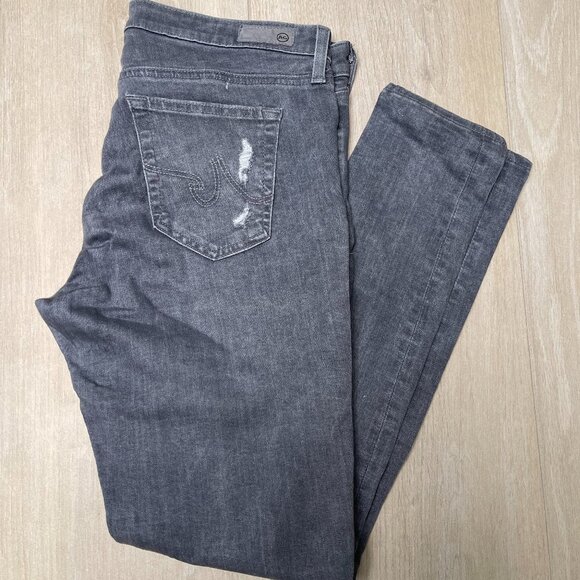 AG Adriano Goldschmied 'The Legging Ankle' Super Skinny Distressed Jeans 31 - Picture 1 of 5
